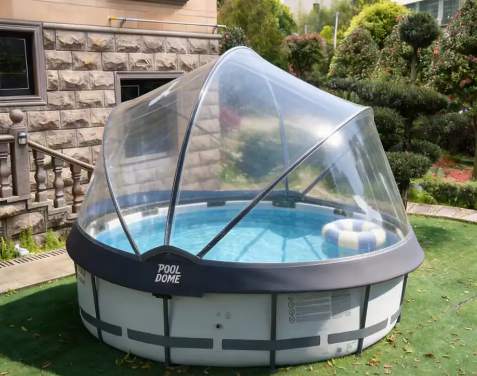 New 15 FT Round Multifunctional All Weather Cover Pool Dome Enclosure